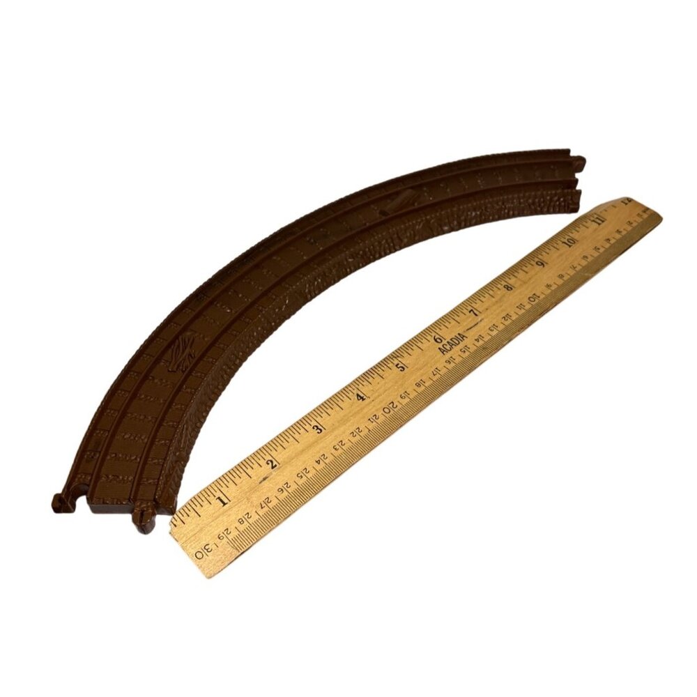 Thomas & Friends Zip Zoom Logging Train Track Brown Curved By Mattel #16